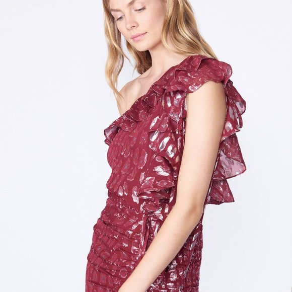 [VERONICA BEARD]  Leighton Dress Red  Dress NWT 4 - Picture 4 of 6